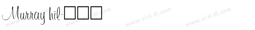 Murray hil字体转换